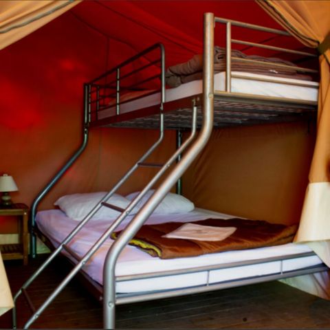 Tenda 5 persone - Tenda Eden Standard 30m² 2 camere - senza bagno + Vista sul lotto + terrazza coperta 11,5m² 5 pers.