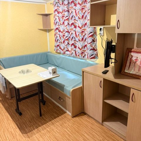 Mobilhome 3 personas - Mobil-home Standard 23.4m² 2 habitaciones + terraza cubierta 10m² - TV 1/3 pers