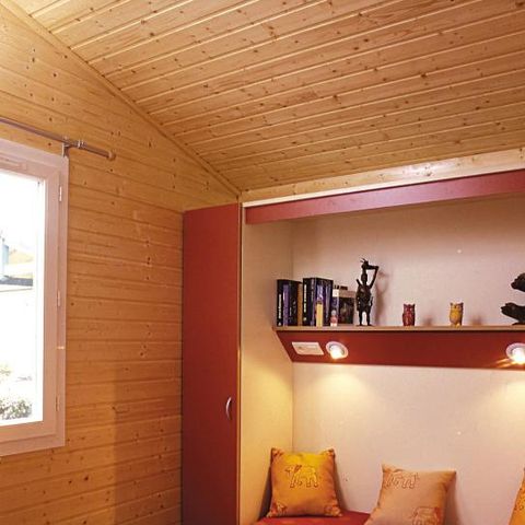 Chalet 6 personen - Confort 27m² 2 kamers + overdekt terras 10m² - TV* 4/6 pers