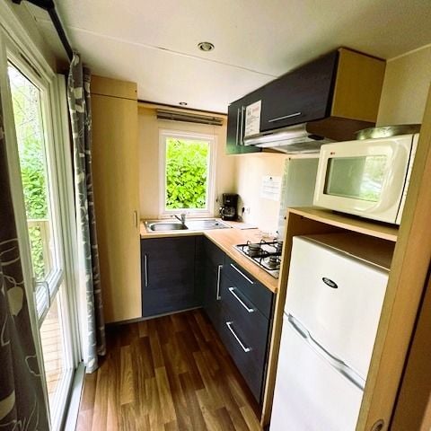 Mobilheim 6 Personen - Confort 28m² 2 Zimmer + überdachte Terrasse 13.5m² -4/6 Pers.