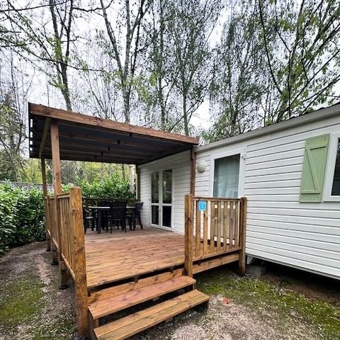 Mobile home 6 persons - Confort 28m² 2 bedrooms + covered terrace 13.5m² -4/6 pers