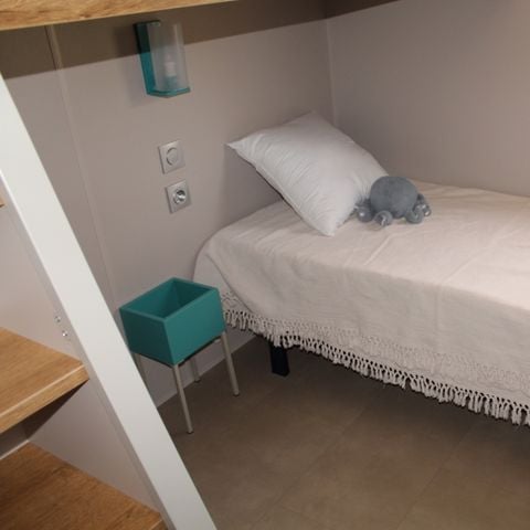MOBILHOME 6 personnes - Premium 40m² 3 chambres - 2 salles de bain + terrasse 25m² - TV - Clim - 6 pers