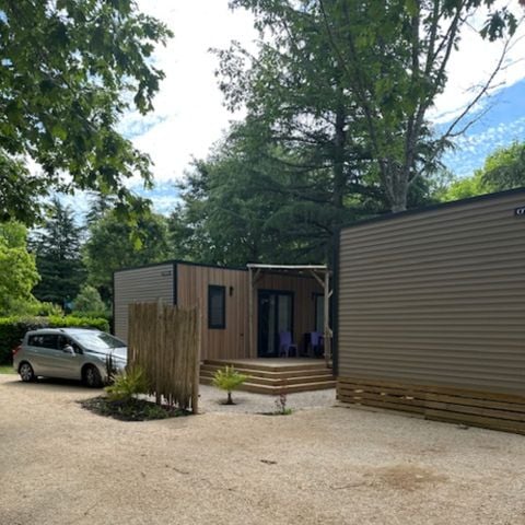 MOBILHOME 4 personas - Mobil-home Premium 30m² 2 habitaciones + terraza 25m² - TV - Aire acondicionado - Spa 1/4 pers