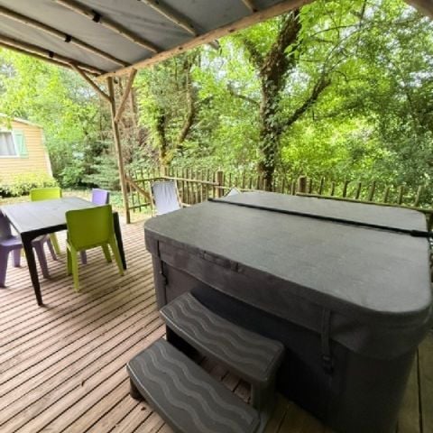 MOBILE HOME 4 people - Mobile-home Premium 30m² 2 bedrooms + terrace 25m² - TV - Air conditioning - Spa 1/4 pers