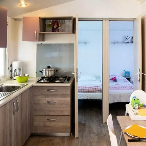 MOBILHOME 6 personnes - Mobil Home Cosy 4 Pièces 6 Personnes + TV