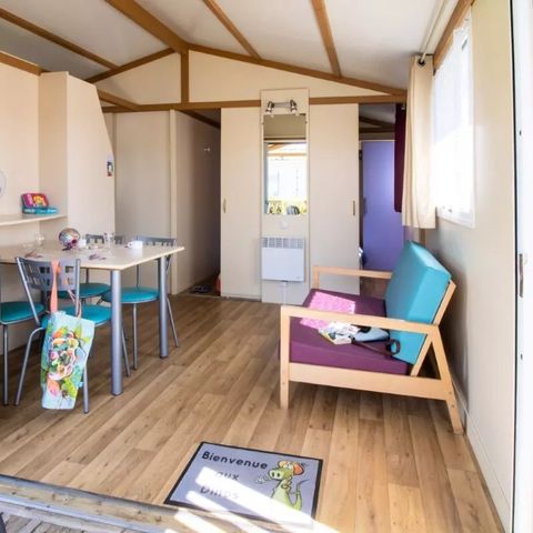 MOBILHOME 2 personas - Acogedor 2 Habitaciones 2 Personas + TV