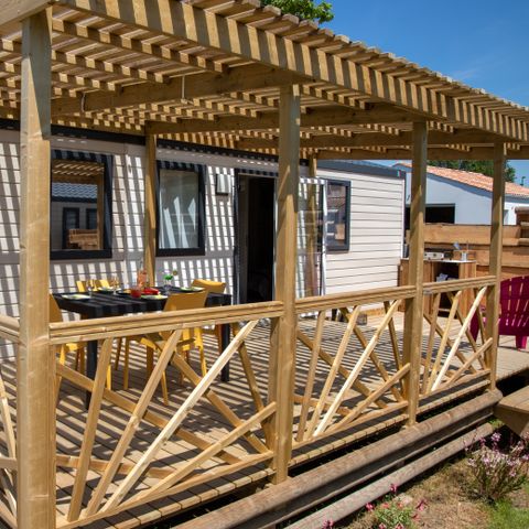 Mobilheim 4 Personen - COTTAGE LUXUS DES DINOS 2ch