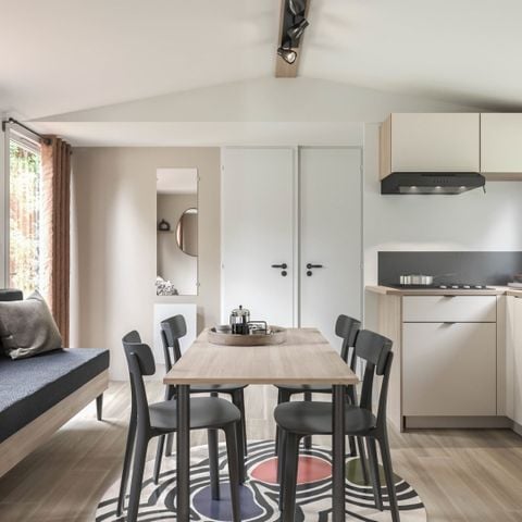 Mobilhome 8 personnes - Cottage Privilège climatisé - 4 chambres - 2 salles de bain