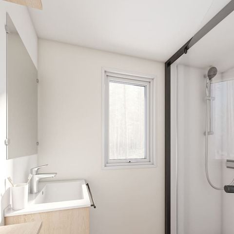 Mobilhome 8 personnes - Cottage Privilège climatisé - 4 chambres - 2 salles de bain