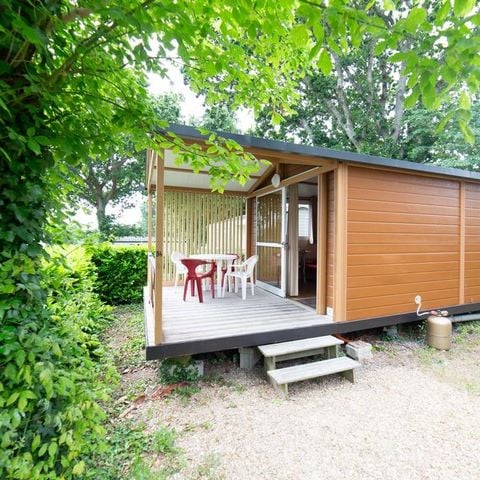 Chalet 2 personen - Chalet TRIANON n°1 - 20m² - 1 Schlafzimmer - Überdachte Terrasse -.
