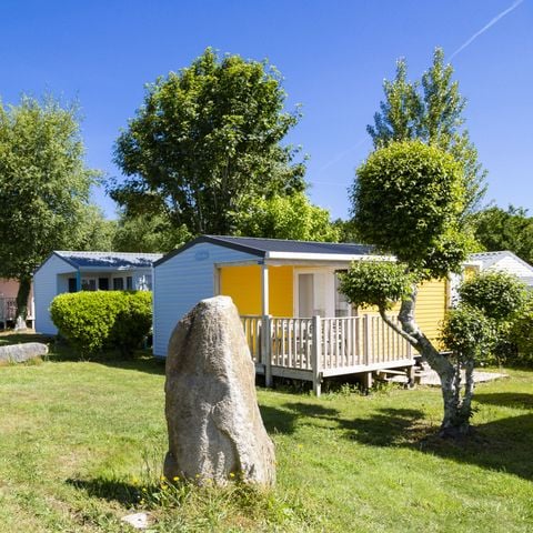 Mobilheim 4 Personen - Mobilheim Confort 28m² - 2 Schlafzimmer - halbüberdachte Terrasse - TV + Geschirrspülmaschine 5 pers.