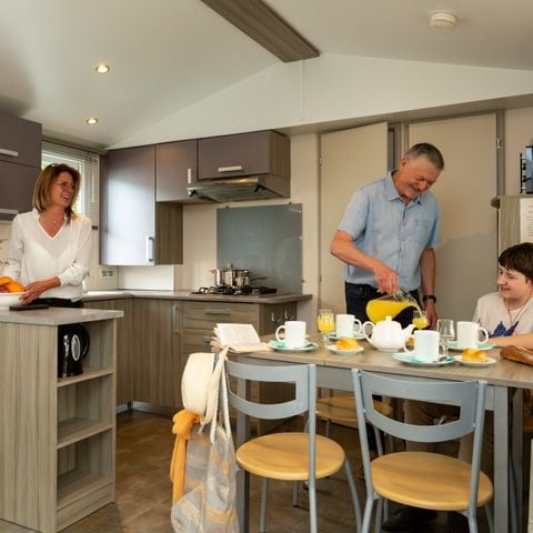 MOBILHOME 6 personas - Mobil-home Premium 32m² - 3 habitaciones - terraza cubierta - TV + sábanas + toallas 6 pers.