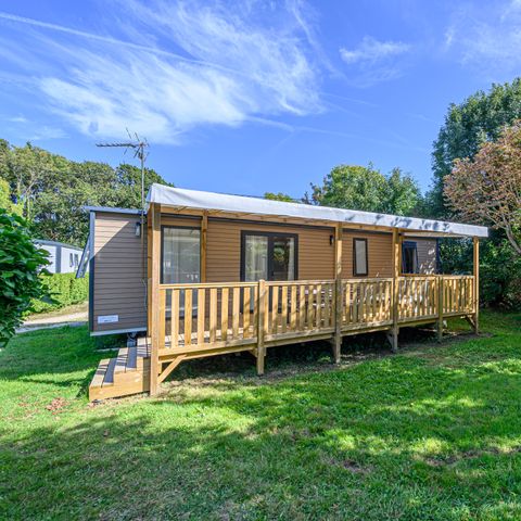 BUNGALOW 6 personnes - Mobil-home Premium 40m² - 3 chambres - terrasse couverte - TV + draps + serviettes 6 pers.
