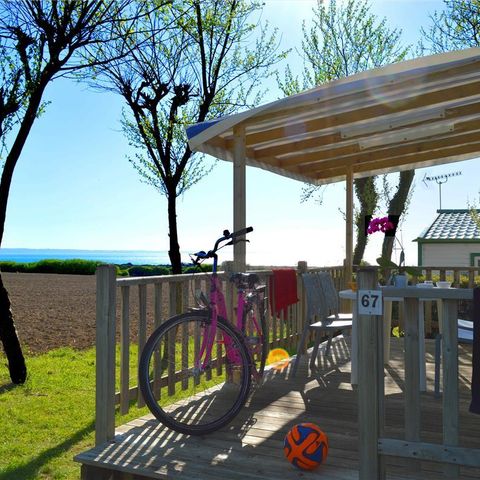 Mobile home 5 persons - Mobile home Grand Confort Sea view (2 bedrooms)