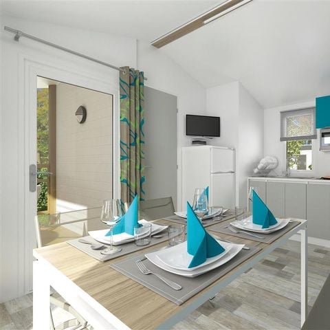 MOBILHOME 5 personas - Cottage Vista al Mar (2 dormitorios)