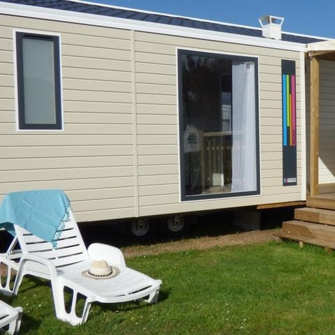 Mobile home 6 persons - Mobilhome ARCHIPEL Premium 30m² - 3 bedrooms / covered terrace + TV + LV + Sheets 6 pers
