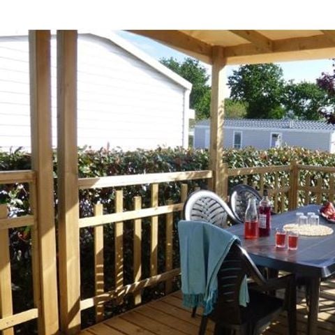 Mobile home 6 persons - Mobilhome ARCHIPEL Premium 30m² - 3 bedrooms / covered terrace + TV + LV + Sheets 6 pers