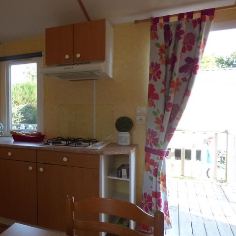 Stacaravan 4 personen - Stacaravan CELTIQUE Standard 27m² - 2 kamers / terras + TV 4 pers