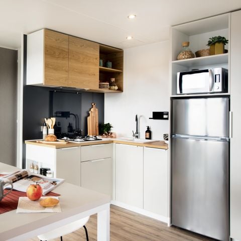 Mobile home 4 persons - Mobilhome PENDRUC Premium 30m² - 2 bedrooms / covered terrace + TV + LV + Sheets 4 pers