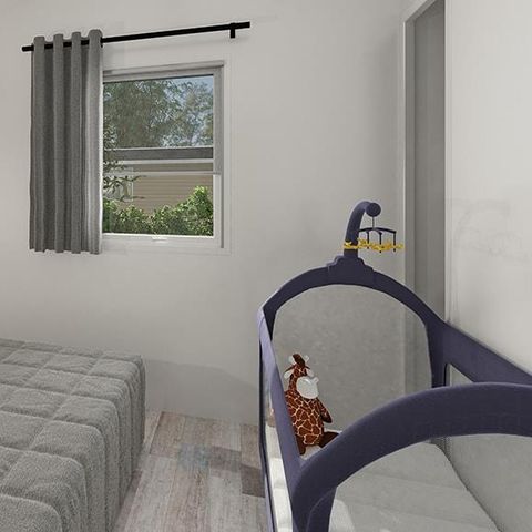 Mobilheim 4 personen - Mobilheim EVASION Confort 27m² - 2 Schlafzimmer / Überdachte Terrasse + TV 4 Pers.