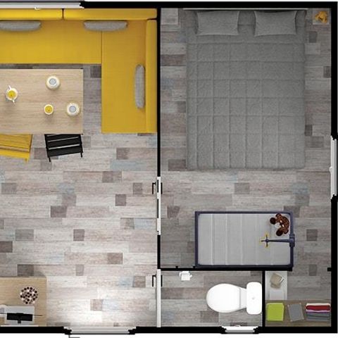 MOBILHOME 4 personas - EVASION Confort 27m² - 2 dormitorios / Terraza cubierta