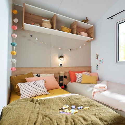 Mobilheim 4 personen - Mobilheim EVASION Confort 27m² - 2 Schlafzimmer / Überdachte Terrasse + TV 4 Pers.
