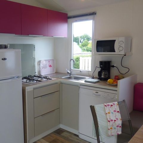 Mobile home 8 persons - Mobilhome FAMILY Premium 36m² - 4 bedrooms / covered terrace + TV + LV + Sheets 8 pers