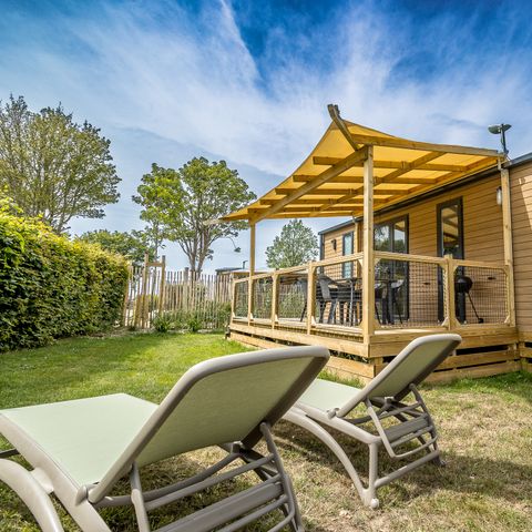 MOBILHOME 6 personas - HORIZON Premium 33m² 3 dormitorios Terraza cubierta