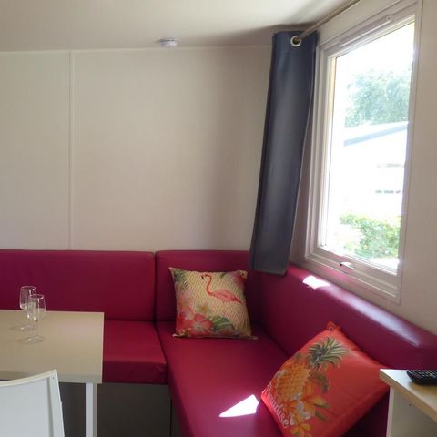 MOBILHOME 2 personnes - Mobilhome OUESSANT Confort 18m² - 1 chambre / terrasse couverte + TV 2 pers