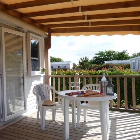 MOBILHOME 2 personas - Mobilhome OUESSANT Confort 18m² - 1 habitación / terraza cubierta + TV 2 pers