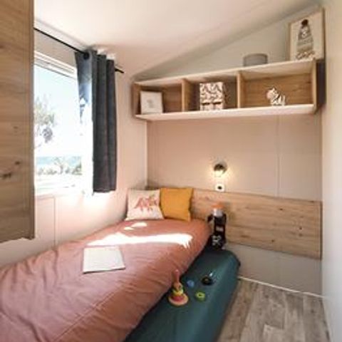 MOBILHOME 8 personas - Mobilhome FAMILY ESPACE Premium 40m² - 4 habitaciones - 2 baños / terraza cubierta + TV + BT + Sábanas 8 pers