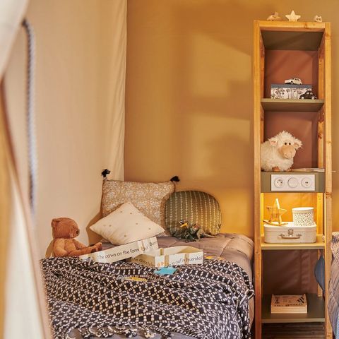 LODGE 4 Personen - Mini WOOD 21m² 2 Zimmer ohne Sanitäranlagen / überdachte Terrasse