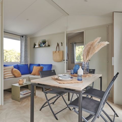Mobilheim 4 personen - MARIN Confort 27 m² - 2 Zimmer / überdachte Terrasse + TV