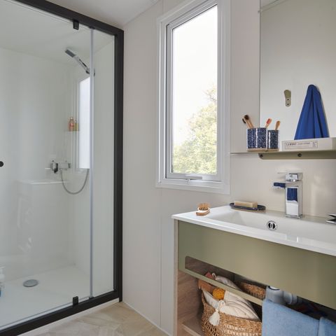 Mobile home 4 persons - MARIN Confort 27 m² - 2 bedrooms / covered terrace + TV