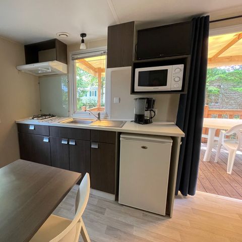 MOBILHOME 4 personas - Surfeur - 20m² - 2 habitaciones - terraza cubierta