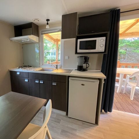 MOBILHOME 4 personnes - Surfeur - 20m² - 2 chambres - terrasse couverte