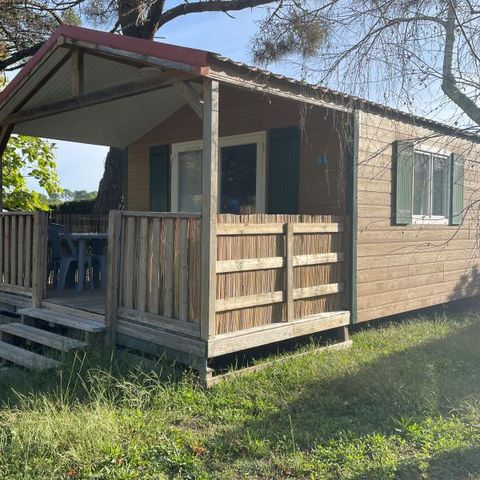 Mobilheim 2 personen - Duo Confort - 20m² - 1 Schlafzimmer - überdachte Terrasse