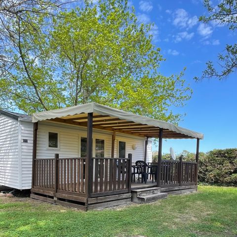 Mobilheim 6 Personen - Nature - 25m² - 2 Schlafzimmer - schöne Terrasse