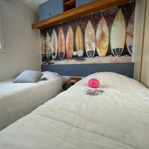 MOBILHOME 4 personas - Familiar - 25m² - 2 habitaciones - terraza cubierta