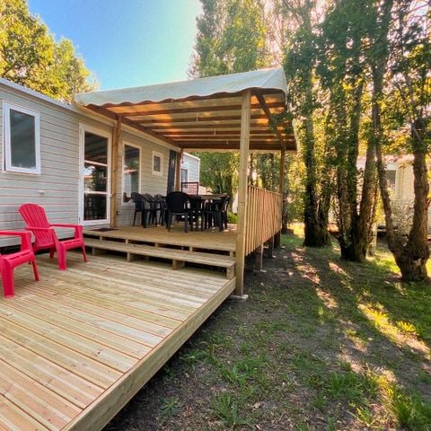 MOBILHOME 8 personnes - Premium 6/8 Pers. - Climatisation - 35m2 - 3 chambres - vaste terrasse