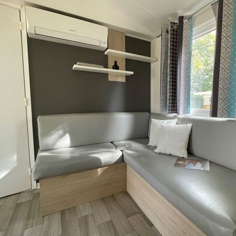 MOBILHEIM 8 Personen - Premium 6/8 Pers. - Klimaanlage - 35m2 - 3 Schlafzimmer - große Terrasse