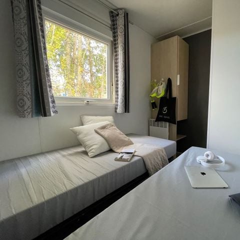 Mobilheim 8 Personen - Premium 6/8 Pers. - Klimaanlage - 35m2 - 3 Schlafzimmer - große Terrasse