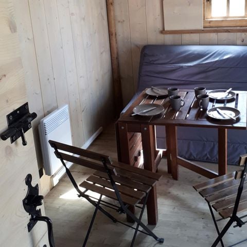 TENTE TOILE ET BOIS 4 personnes - La Cabane 2 chambres