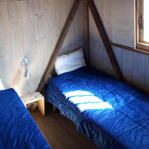 TENDA IN TELA E LEGNO 4 persone - Il rifugio con 2 camere da letto