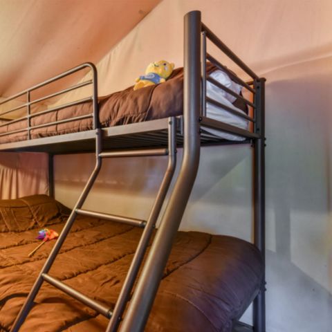 TENDA IN TELA E LEGNO 5 persone - Lodge con 2 camere da letto (senza servizi igienici)