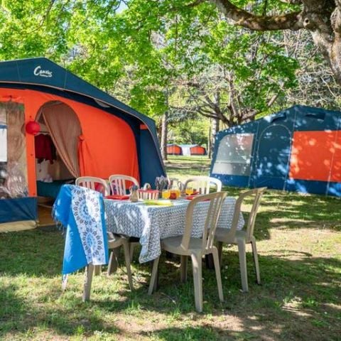 Tent 4 personen - 3-kamer Navajo tent voor 4 personen zonder sanitair