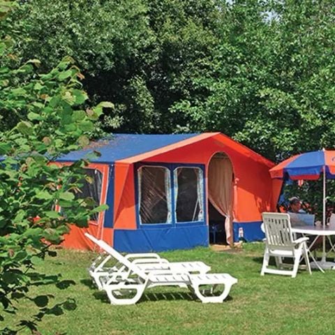 Tenda 4 persone - Tenda Navajo a 3 camere per 4 persone senza servizi igienici