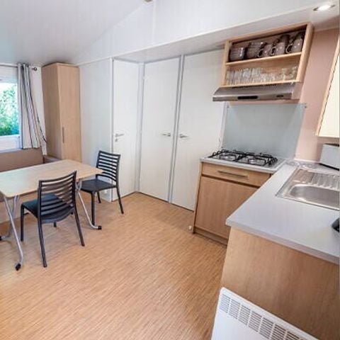 Stacaravan 6 personen - Mobile-home | Comfort | 3 Slaapkamers | 6 Pers. | Verhoogd terras | Airconditioning