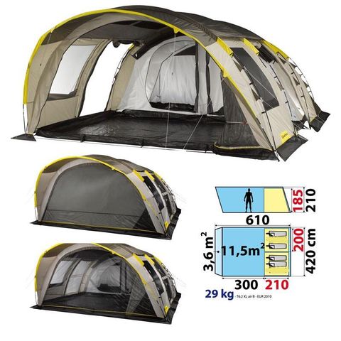 TENT 4 personen - READY TO CAMP (luchtbedden)