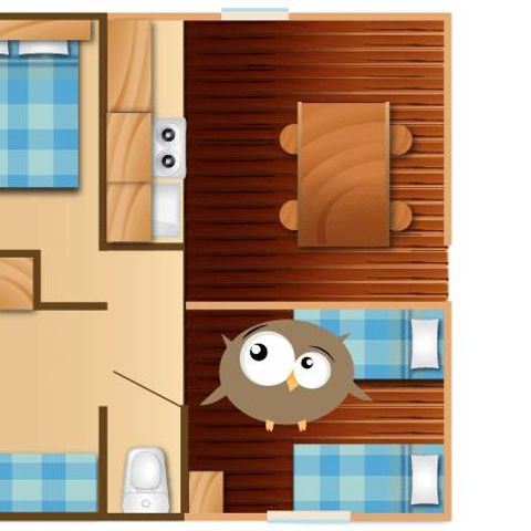 BUNGALOW TOILÉ 6 personnes - TITHOME